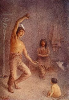 "Glooskap brought all his magical resources to his aid", 1914. Creator: Unknown