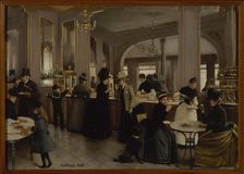 Gloppe pastry shop, 1889. Creator: Jean Beraud