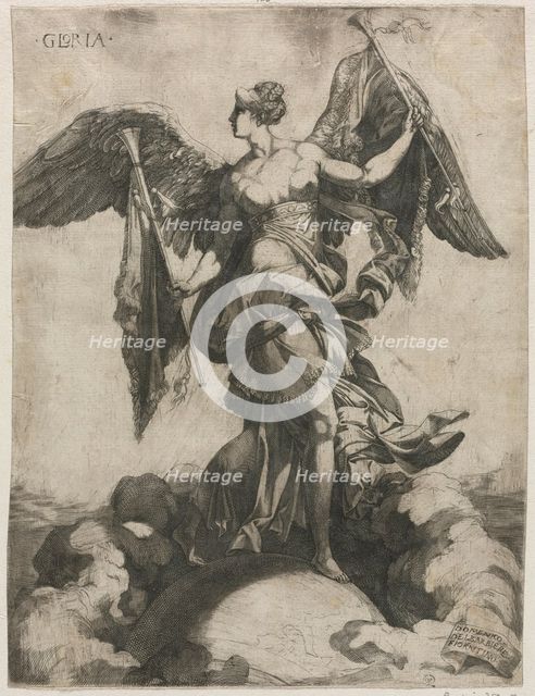 Gloria, 1535 or 1536. Creator: Domenico del Barbiere (Italian, c. 1506-c. 1571).