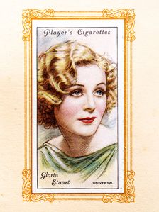 Gloria Stuart Collectables Picture of movie stars that came with the Players cigarette packet, 1934. Creator: Unknown