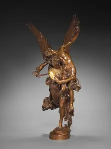 Gloria Victis, c. 1880. Creator: Antonin Mercié (French, 1845-1916)