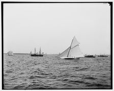 Gloriana, Goelet Cup Race, 1891 Aug 7. Creator: Unknown