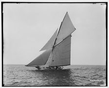 Gloriana, Goelet Cup Race, 1891 Aug 7. Creator: Unknown
