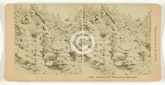 Glories of Mt. Washington, Midwinter, 1895. Creator: BW Kilburn.