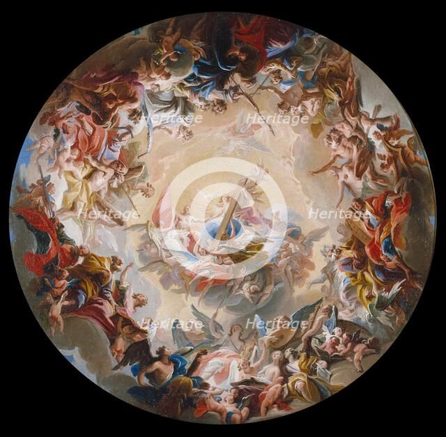 Glorification of the Cross, about 1718. Creator: Carlo Innocenzo Carlone.
