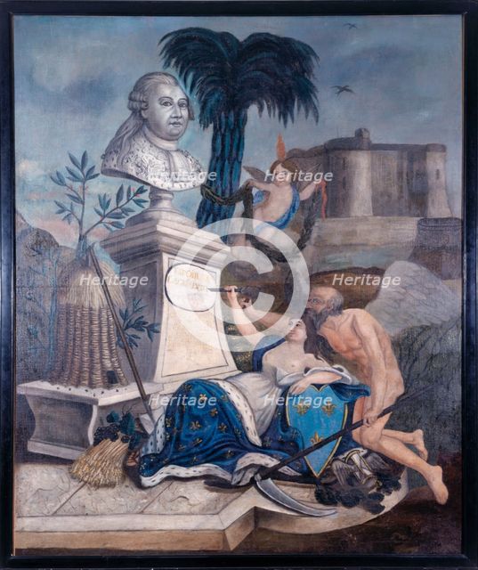 Glorification of Louis XVI, "father of the French and king of a free people", 1791. Creator: Dubois.