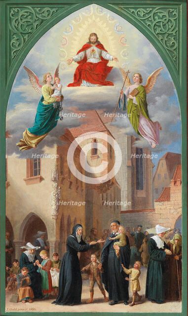 Glorification of Saint Vincent de Paul, 1895. Creator: Gold, Josef (1840-1922).