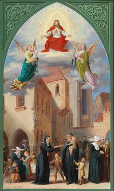 Glorification of Saint Vincent de Paul, 1895. Creator: Gold, Josef (1840-1922)