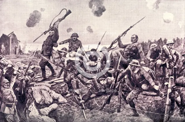 'Glorious Charge of the Fusiliers at St. Eloi', 1916. Creator: Unknown.