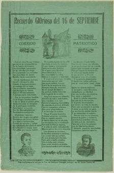 Glorious Remembrance of September 16th, n.d. Creators: Manuel Manilla, José Guadalupe Posada