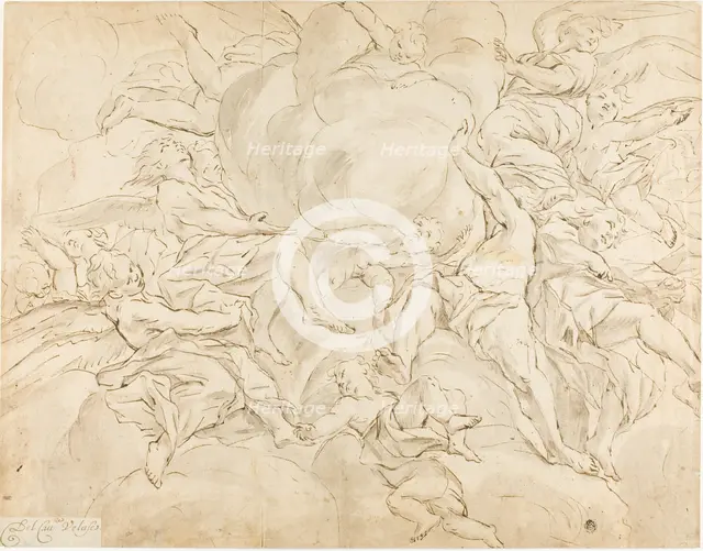 Glory of Angels, n.d. Creator: Giovanni Battista Beinaschi.