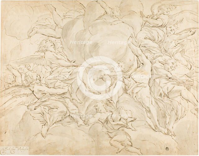 Glory of Angels, n.d. Creator: Giovanni Battista Beinaschi.