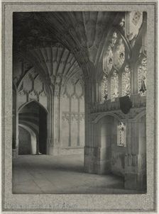 Gloucester Cathedral - Cloisters: South and West Alleys, c. 1900. Creator: Frederick H. Evans (British, 1853-1943)