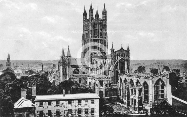 Gloucester Cathedral, Gloucester, Gloucestershire, early 20th century. Artist: Unknown