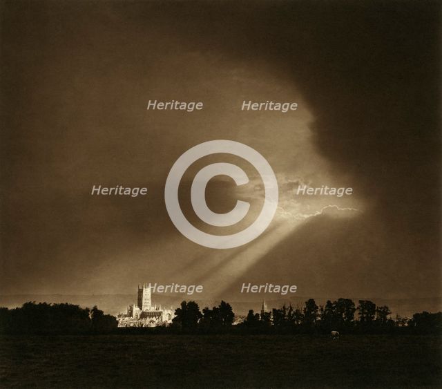 Gloucester Cathedral, Gloucestershire, 1900-1920. Artist: Sydney Pitcher.