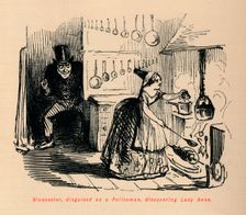 Gloucester, disguised as a Policeman, discovering Lady Anne . Artist: John Leech