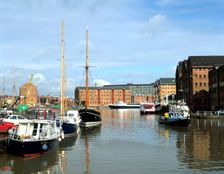 Gloucester docks, Gloucestershire. Creator: Peter Thompson