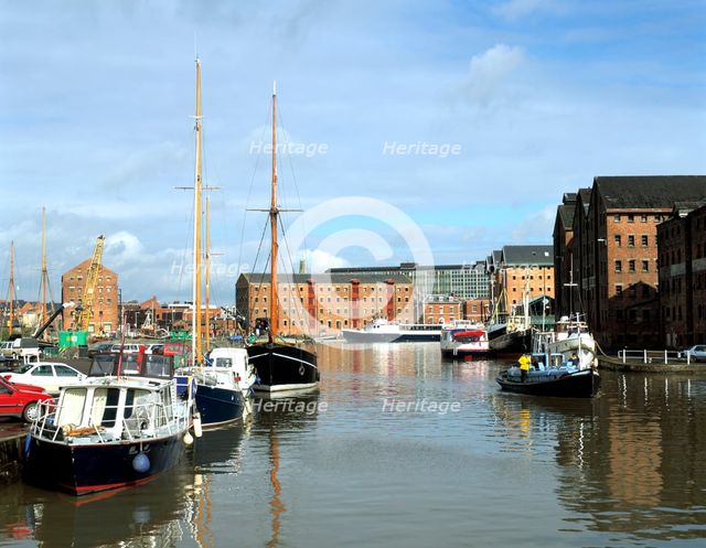 Gloucester docks, Gloucestershire. Creator: Peter Thompson.