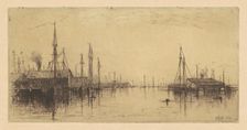 Gloucester Harbor, 1880. Creator: Charles A Platt