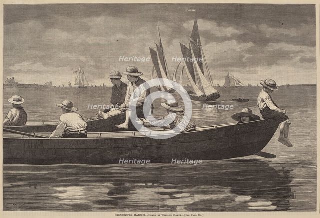 Gloucester Harbor, published 1873. Creator: Winslow Homer.