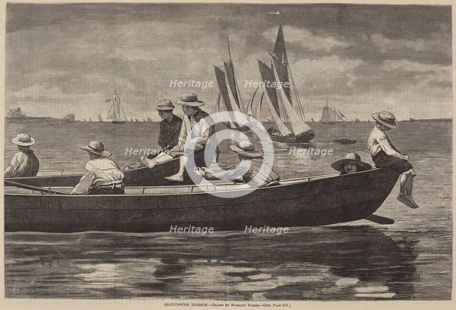 Gloucester Harbor, published 1873. Creator: Winslow Homer.