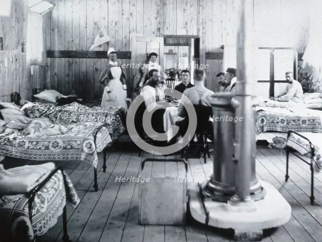 Gloucester smallpox epidemic, 1896: a ward in the isolation hospital, 1896. Creators: HCF of Gloucester, Unknown.