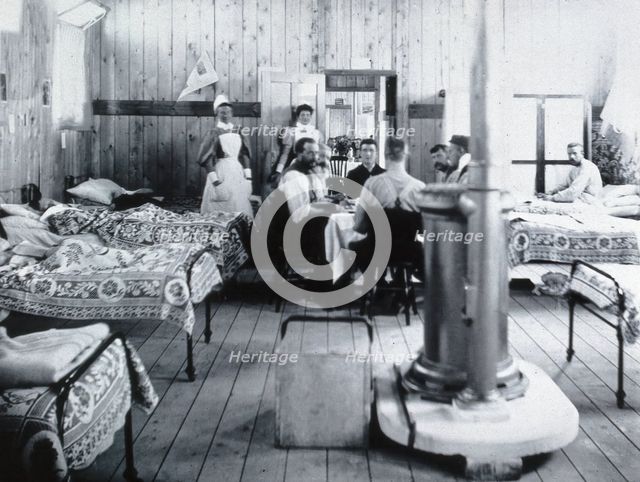 Gloucester smallpox epidemic, 1896: a ward in the isolation hospital, 1896. Creators: HCF of Gloucester, Unknown.