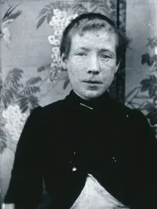 Gloucester smallpox epidemic, 1896: Ethel Cromwell, aged about 14 years, as a smallpox patient, 1896 Creator: HCF of Gloucester