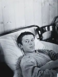 Gloucester smallpox epidemic, 1896: J Mawson, a smallpox patient, 1896. Creator: HCF of Gloucester