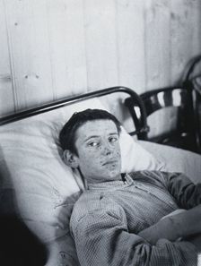 Gloucester smallpox epidemic, 1896: J Mawson, a smallpox patient, 1896. Creator: HCF of Gloucester