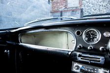 Glove compartment of a 1961 Aston Martin DB4 GT SWB lightweight. Creator: Unknown