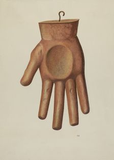Glove Shop Sign, c. 1938. Creator: Joseph L. Boyd