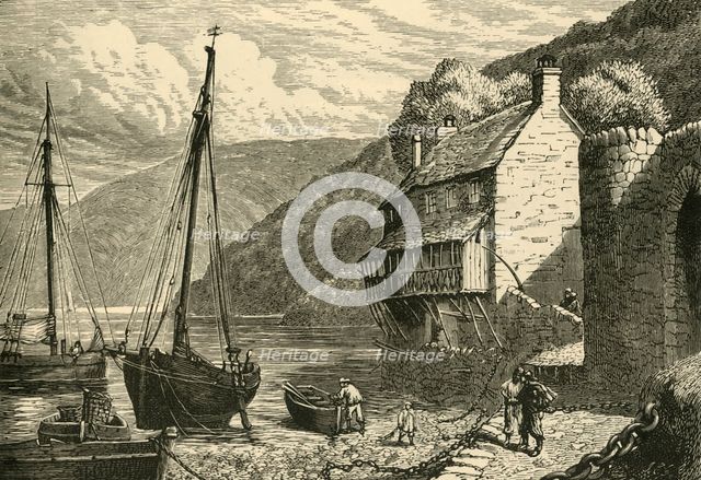 'Glovelly Harbour', 1898. Creator: Unknown.
