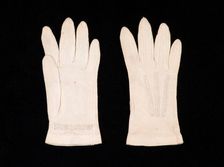 Gloves, American, 1840-60. Creator: Unknown