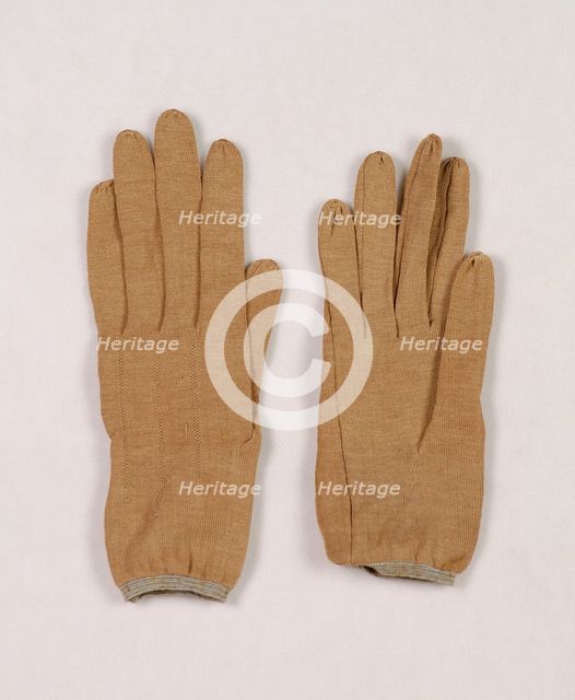 Gloves, American, third quarter 19th century. Creator: Unknown.