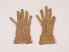 Gloves, American, third quarter 19th century. Creator: Unknown