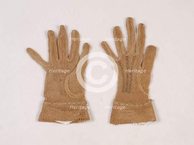 Gloves, American, third quarter 19th century. Creator: Unknown.