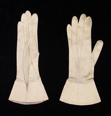 Gloves, French, 1740-60. Creator: Unknown
