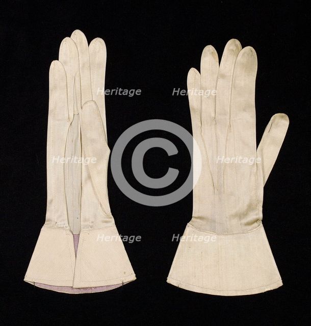 Gloves, French, 1740-60. Creator: Unknown.