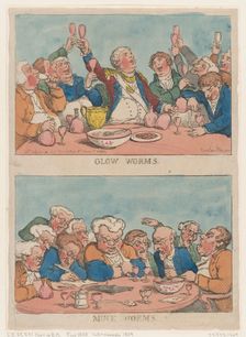 Glow Worms, Muck Worms, 1812., 1812. Creator: Thomas Rowlandson
