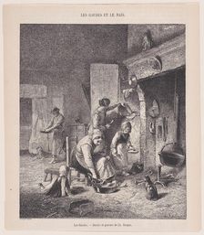 Gruel, from "Le Magasin Pittoresque", ca. 1852. Creator: Charles Emile Jacque