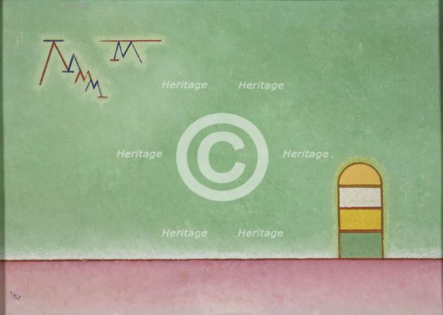 Grünleer (Empty Green), 1930. Creator: Kandinsky, Wassily Vasilyevich (1866-1944).