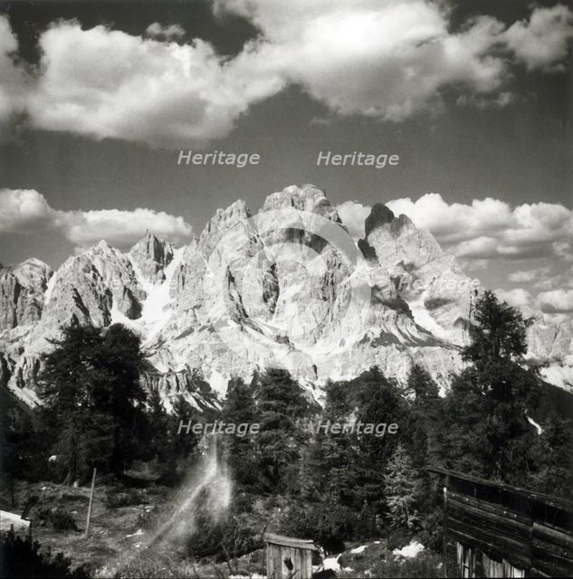 Gruppo del Cristallo seen from Tondi de Faloria, Dolomites, Italy, c1955.  Creator: Arthur Charles Kirby Ware.