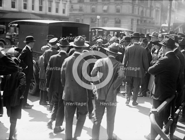 Grace Abbott, Director of Child Labor Division Field Division, Council of National Defense, 1917. Creator: Harris & Ewing.