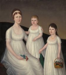 Grace Allison McCurdy (Mrs. Hugh McCurdy) and Her Daughters, Mary Jane and Letitia Grace, c1806. Creator: Joshua Johnson