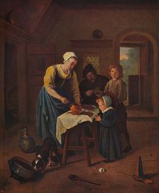Grace Before Meat c1665, (c1915). Artist: Jan Steen