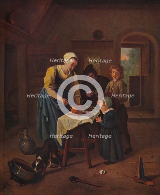 'Grace Before Meat', c1665, (c1915). Artist: Jan Steen.