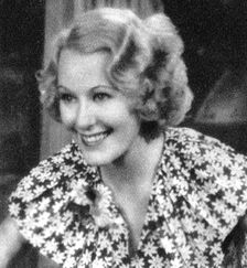 Grace Moore, American operatic soprano and Broadway and film actress, 1934-1935