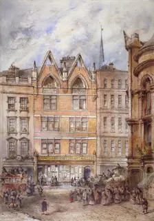 Gracechurch Street, City of London, 1882. Artist: Thomas Colman Dibdin