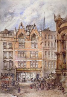 Gracechurch Street, City of London, 1882. Artist: Thomas Colman Dibdin